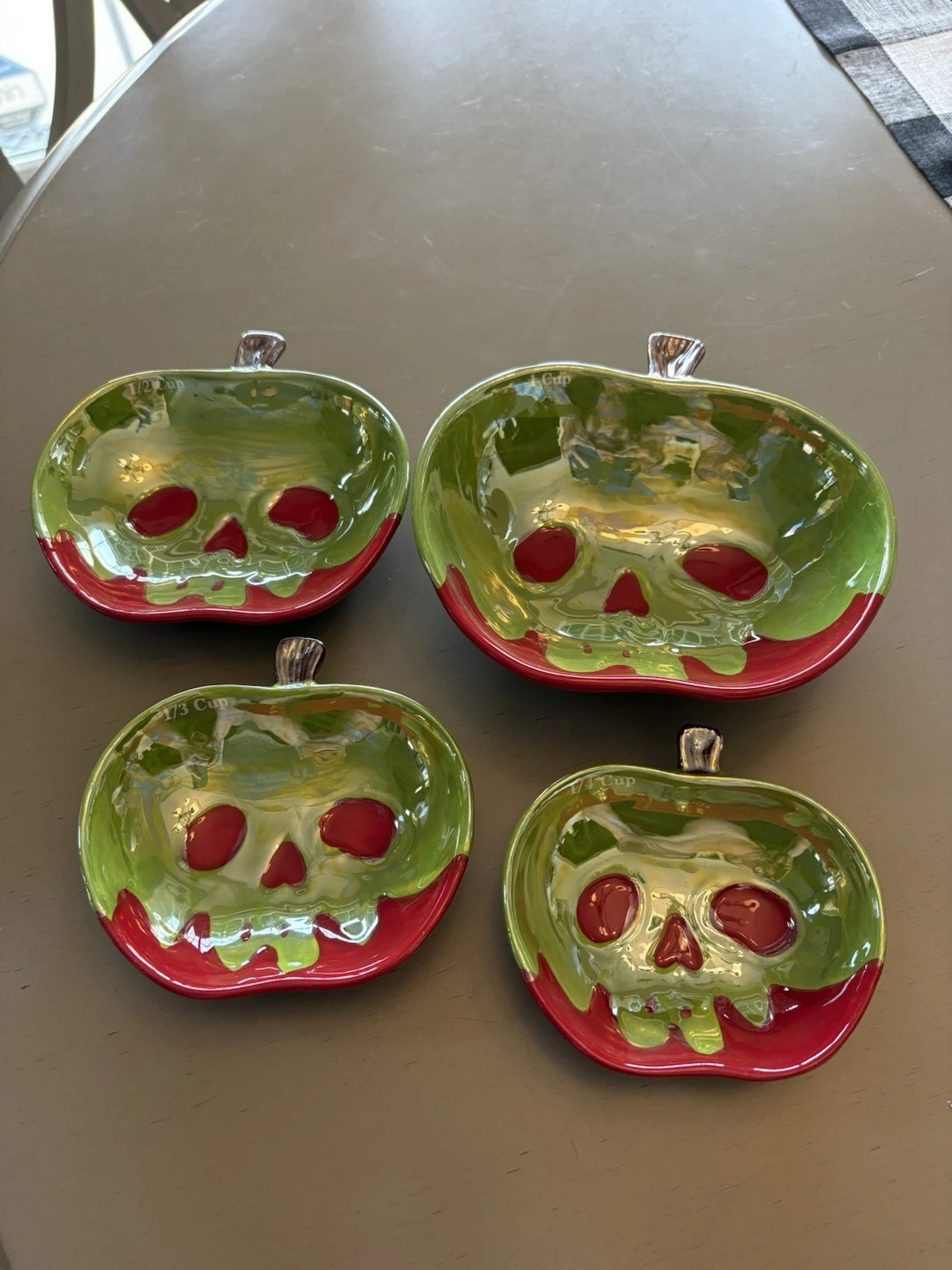 Rae Dunn Disney Villains 4-Piece Measuring Cup Set