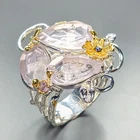 Silver gem Natural Lavender Amethyst Ring 925 Sterling Silver Size 9 /R463465