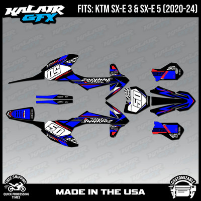 Graphics Kit for KTM Electric Mini SX-E5 SX-E3 (2020-2024) Rugged Red