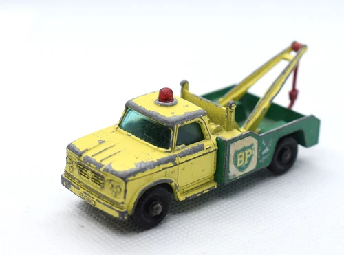 Lesney Matchbox Dodge Wreck Truck No 13 BP 1965 England Vintage Diecast