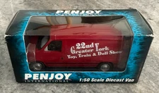 NEW in BOX Penjoy 1/50 scale Promo Private Label York Toy Train Show Ford Van