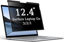 Removable Privacy Screen for Surface Laptop Go 12.4 inch, Reusable and Easy Inst