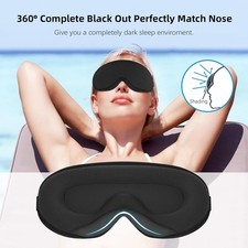3D Contoured Light Blocking Sleeping Eye Mask Zero Eye Pressure Sleep Mask