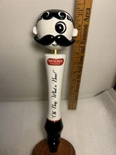 NATIONAL BOHEMIAN NATTY BOH ONE EYED MUSTACHIOED Draft beer tap handle. MARYLAND