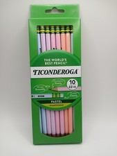 Ticonderoga  Pastel Pencils, 2 Soft, Assorted 1 Count Pack of 10 