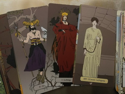 Witch tarot card cards deck guide book wicca oracle rare vintage italian arcana - Picture 6 of 12