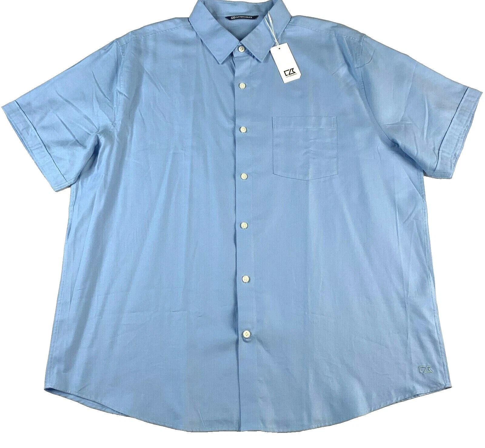 Solid Regular Size XL Cutter & Buck Casual Button-Down Shirts for Men