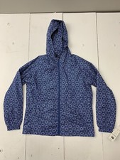 Hannah Womens Blue Limoges Print Fullzip Jacket Size Small
