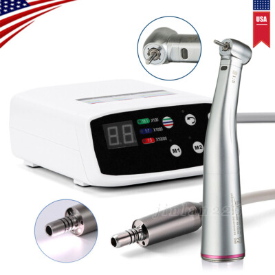 NSK Style NL400 Dental Electric Motor + 1:5 Contra Angle Fiber Optic Handpiece