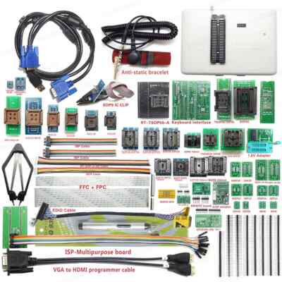 RT809H EMMC USB Universal Programmer + 51 Socket Adapter TSOP48 Socket BGA Seat