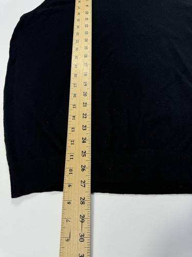 Marks & Spencer Autograph Men’s Large Sweater Vest Black 100% Wool Modern Casual - Picture 6 of 9