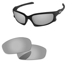 Lensolog Silver Polarized Replacement Lenses For-Oakley Split Jacket OO9099