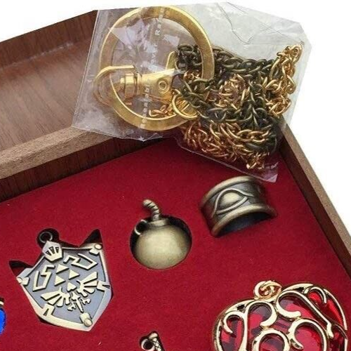 The Legend of Zelda Accessories Zelda Keychain Necklace Set 10
