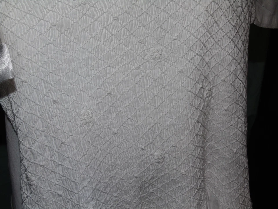 Vestido Strasburg Calado Blanco Con Bajo Slip Niñas Talla 10 Foto 3 de 4