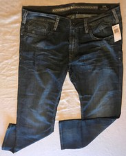 Buffalo David Bitton Don Straight Driven Fit Men's Designer Blue Jeans 36X30 NWD