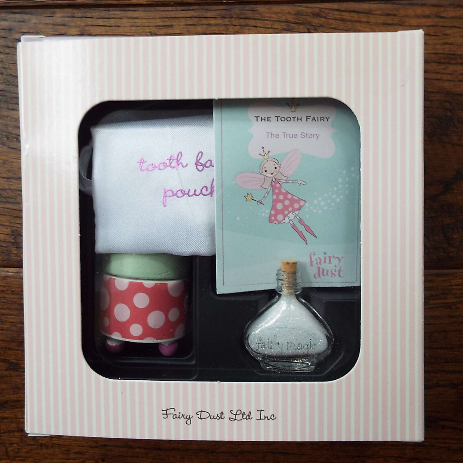 NEW Tooth Fairy Kit Fairy Dust Ltd Inc Book Pouch Glitter Treasure Box