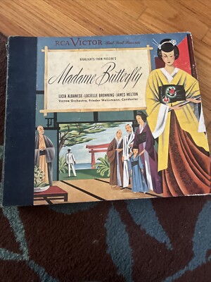 12'' 78 RPM Set (3) Frieder Weissmann-Highlights from Puccini's Madame Butterfly