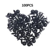 100X 8mm Bumper Clips Auto Car Hole Plastic Rivets Fastener Fender  US