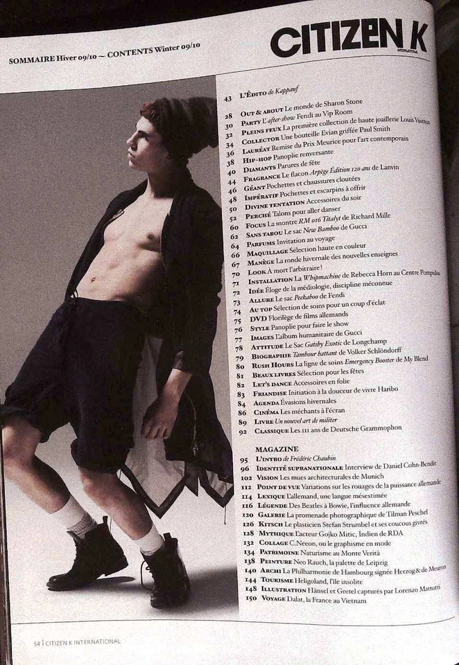 CITIZEN K International #53 Winter 2009 - 2010 SHARON STONE Special @ NEAR MINT - Image 4 of 4