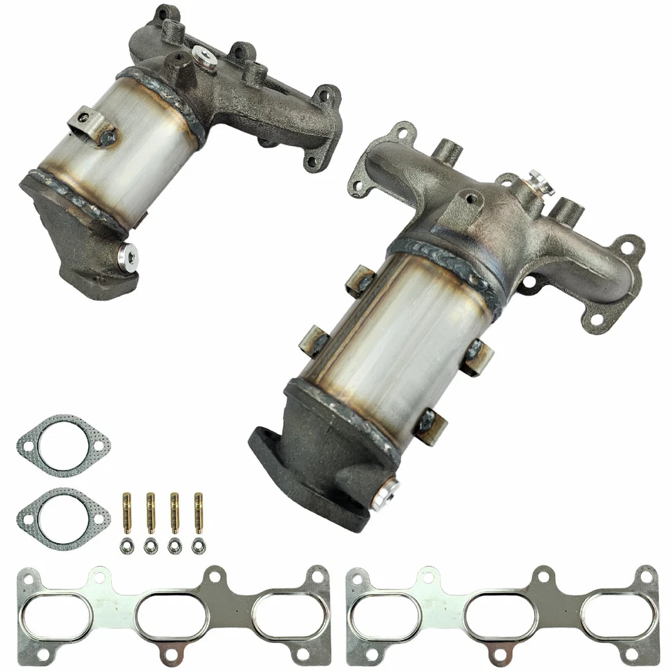 Both Manifold Catalytic Converters For 2007-2009 Hyundai Santa Fe 2.7L US Foto 2 de 4