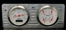 1940 1941 1942 1943 1944 1945 1946 1947 Ford Truck 2 Gauge Dash Panel Insert Met
