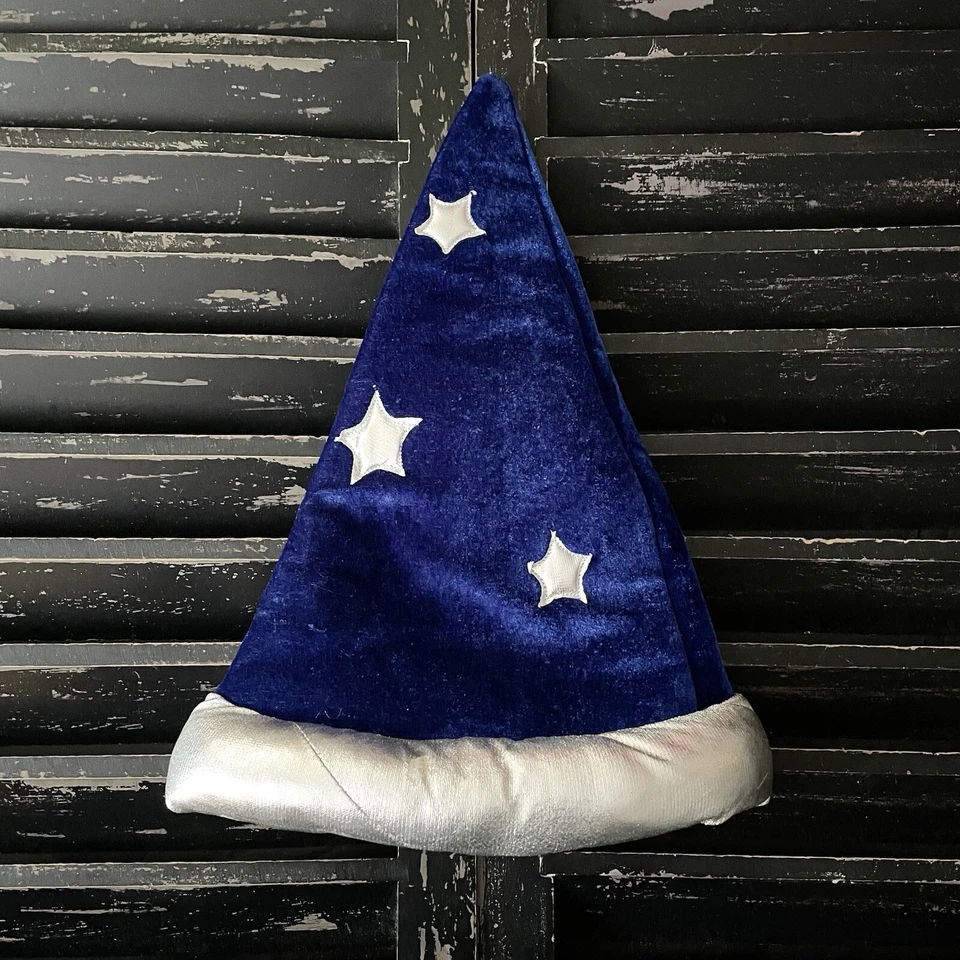 MAGIQUEST Niños MQ Mago Sombrero Gorra Azul 14” Gran Lobo Logia Juguete Acolchado Foto 2 de 4