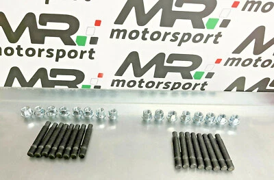 MRMOTORSPORT Kit 20 colonnette dadi ruote BMW Serie 3 E46 E36 M3 M12 x 1.5 80mm ch17 Racing