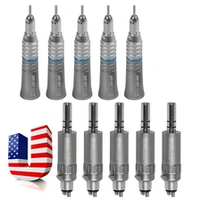 NSK Style Dental Straight Nosecone Air Motor 4Hole Low Speed Handpiece Seasky SA