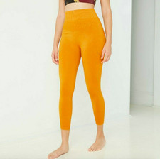 Women's High-Rise Seamless 7/8 Leggings - JoyLab Gold XL