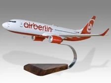 Boeing 737-800 Air Berlin Desk Wood Airplane New Model Large Scale 1/100