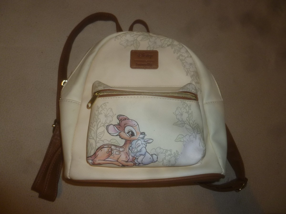 LOUNGEFLY BAMBI & THUMPER MINI BACKPACK BAG WALT DISNEY  display picture 1