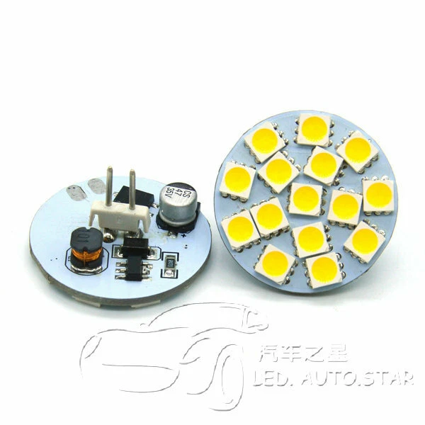 4x G4 led bulbs 15LEDs 8-30V DC replace 30W Halogen Bulb Back Pins For Spotlight - Image 4 of 4