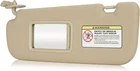 Left Driver Side Sun Visor with Mirror for Hyundai Elantra 2011-2015 Beige