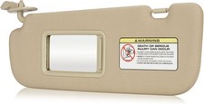 Left Driver Side Sun Visor With Mirror For Hyundai Elantra 2011-2015 Beige Left Driver Side Sun Visor With Mirror For Hyundai Elantra 2011-2015 Beige