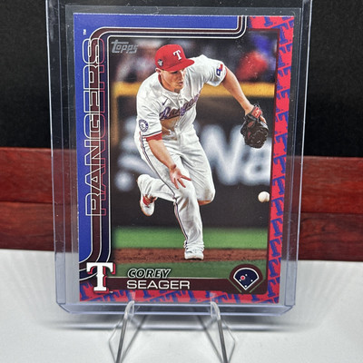 2025 Topps Series 1 - Corey Seager Team Color Border Variation  