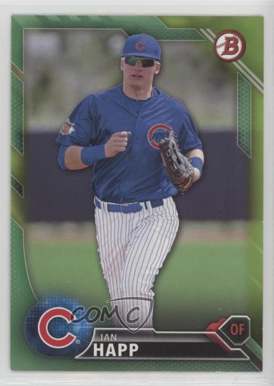 2016 Bowman Prospects Green 24/99 Ian Happ #BP64 k6v