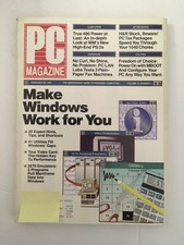 PC Magazine FEB 26, 1991 Vol. 10 No. 4 Back Issue COMPUTER Magazine Windows Work