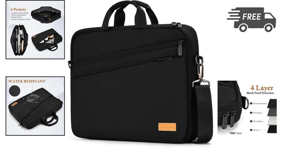 Günstige laptop-schultertasche kompatibel 15,6 zoll notebook computer koffer hül