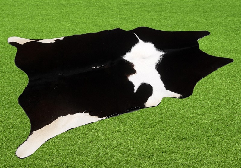 100% New Cowhide Rugs Area Cow Skin Leather (46" x 43") Cow hide SA-2646