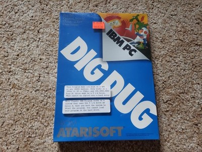 Dig Dug By Atarisoft For The IBM PC Brand New Sealed PC Booter 5.25'' Big Box