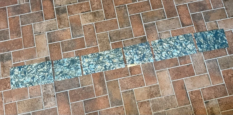 Plantilla Perla Mij Años 60 De Colección Azul Cielo Perla Envoltura Para Caja Tambor ¡Muy Bueno! Foto 3 de 4