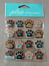 Jolee's Boutique Glitter Stickers Dogs & Cats Paw Prints BULLDOGS KITTIES PUPPY