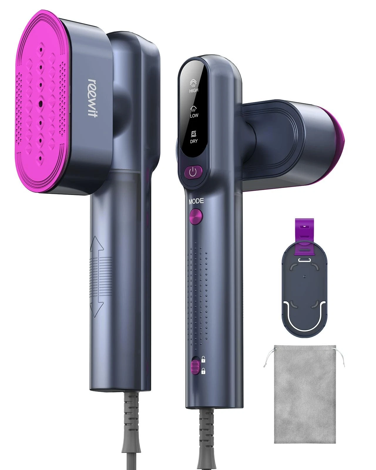 Travel Steamer & Iron 2 in 1,1200W Portable Handheld Garment Steamer