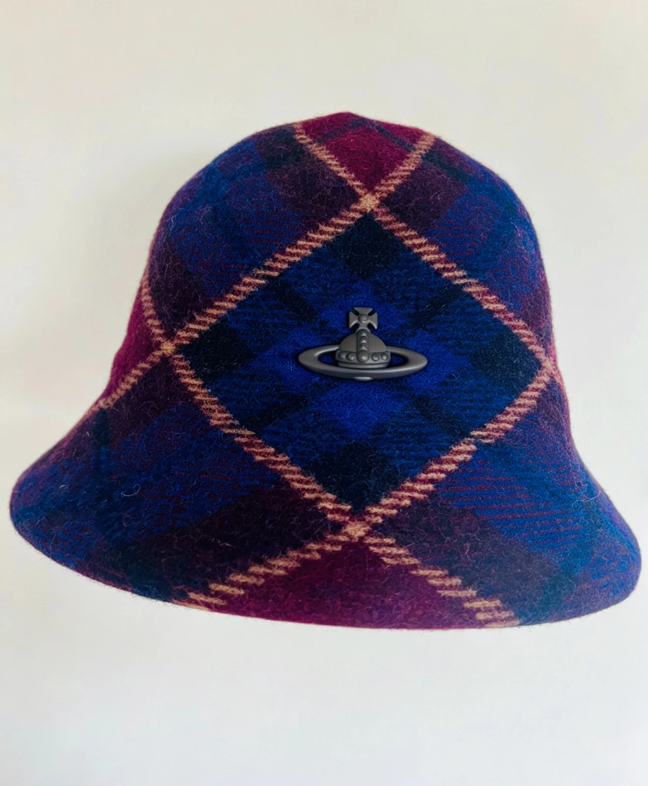 Vivienne Westwood Blue Wool Bucket Hat New with tags