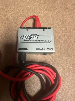 M-Audio USB MIDIsport 2x2 Midi To USB Interface - Include Cables