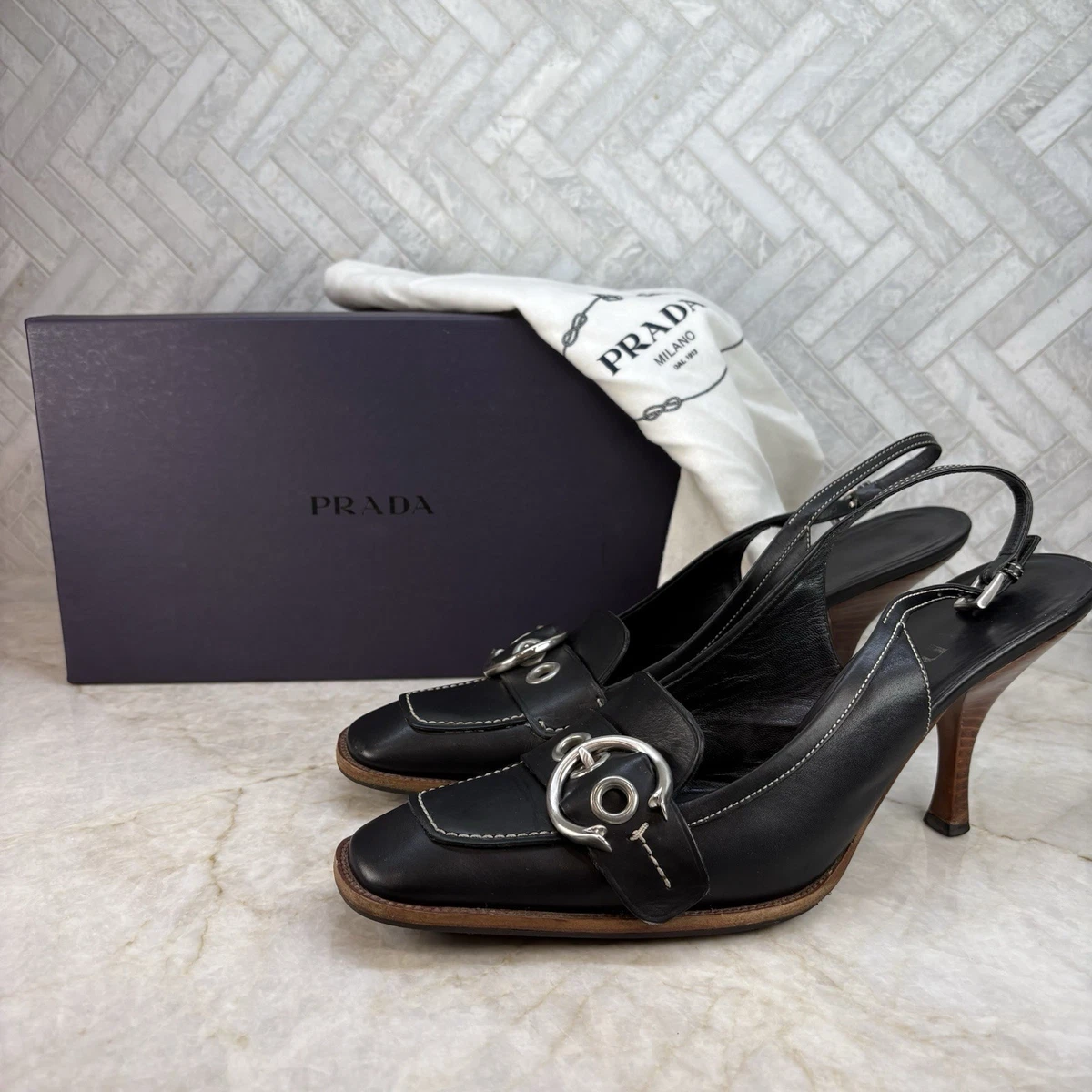 PRADA Black Straps Heels for Women for sale | eBay