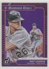 2021 Panini Donruss Diamond Kings Holo Purple Matt Chapman #11 07e0