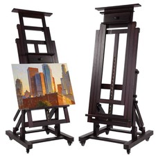 Movable Large H-Frame Painting Easel - Artist Studio Easel -Heavy Duty Art Easel