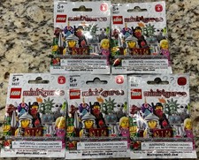 Lego Minifigures Series 6 No. 8827 New Sealed Blind Foil Packs Bags Lot of 5