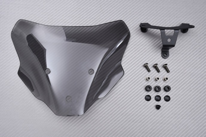 Pare-brise moto sport polycarbonate fumé saute-vent pour Yamaha MT07 2025